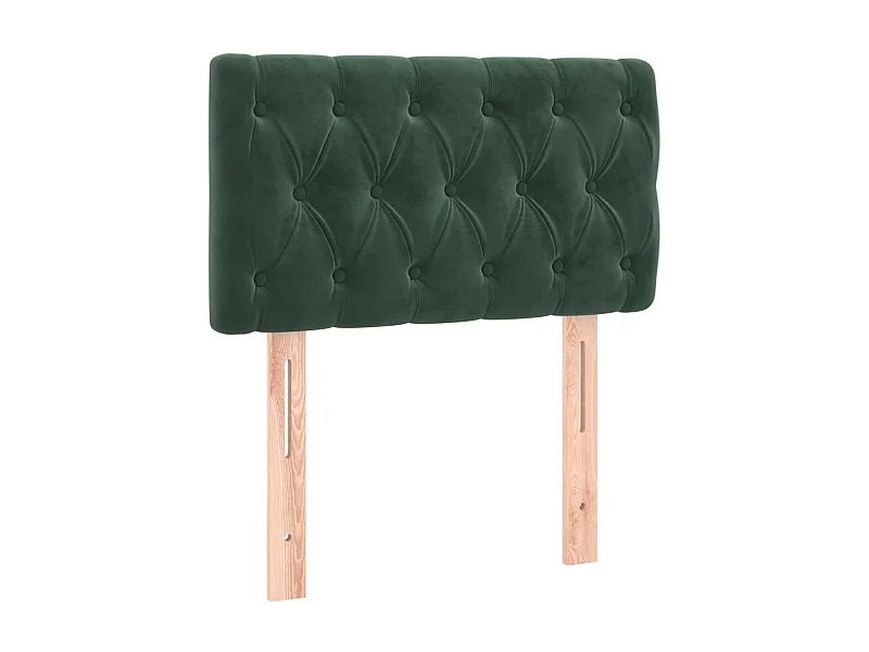 Cabecero de terciopelo verde oscuro 80x7x78/88 cm ES88108