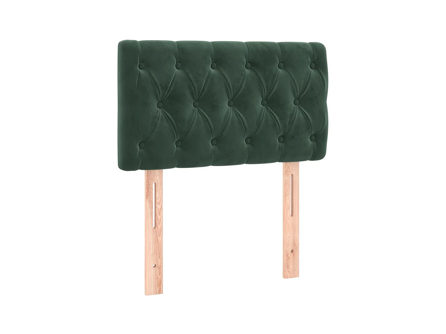 Testiera | Testata del letto Verde scuro 80x7x78/88 cm in Velluto