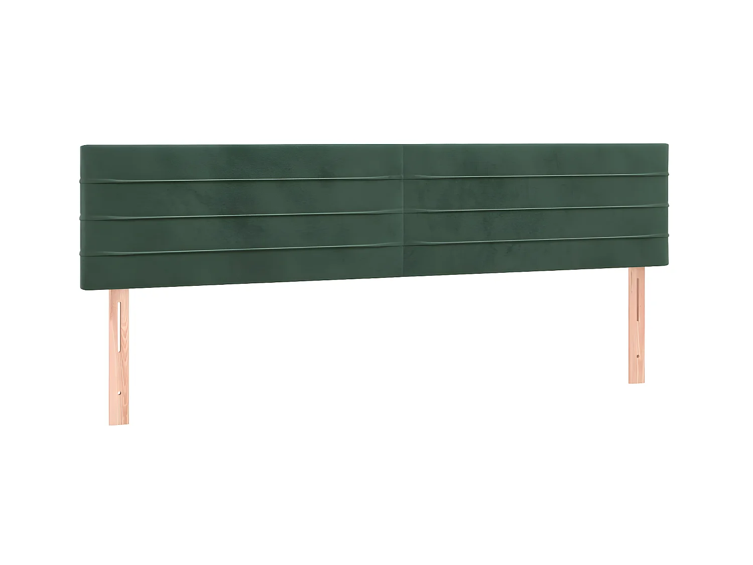 2 pcs Têtes de lit Vert foncé 90x5x78/88 cm Velours POI91914 BonneVie Meuble