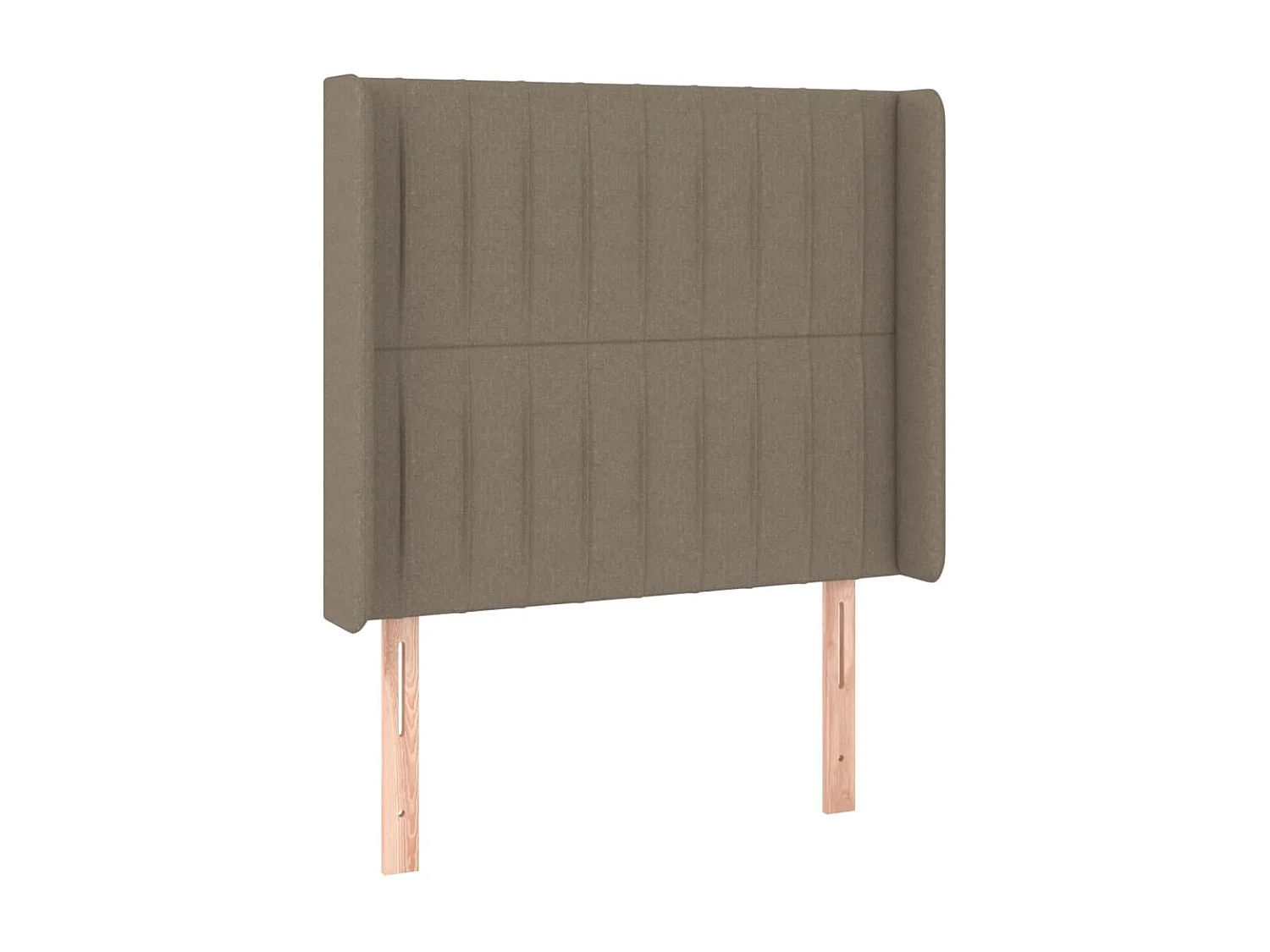 Cabecero con LED de tela gris taupe 103x16x118/128 cm ES86696