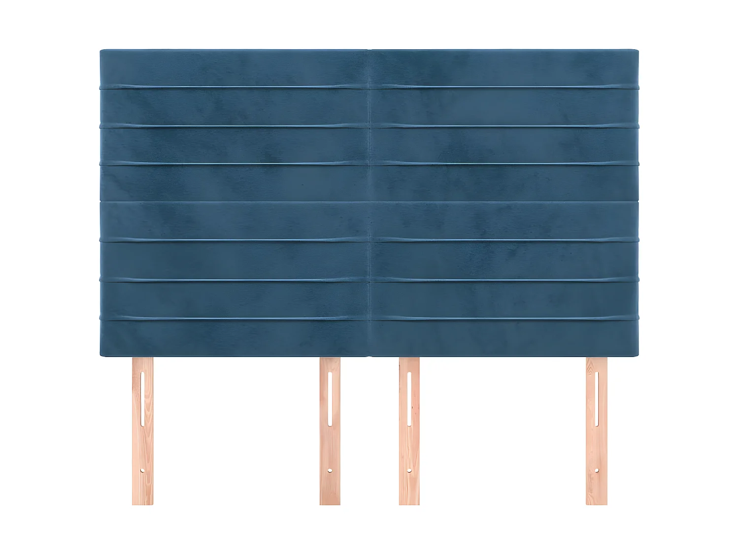 4 pcs Têtes de lit Bleu foncé 72x5x78/88 cm Velours POI30476 BonneVie Meuble