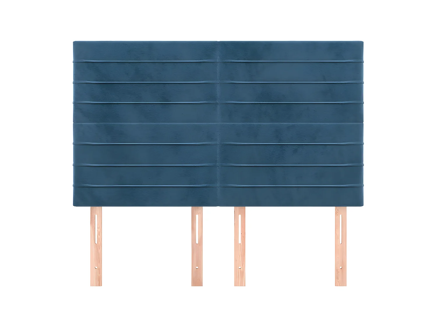 Cabeceros 4 unidades terciopelo azul oscuro 72x5x78/88 cm ES85791