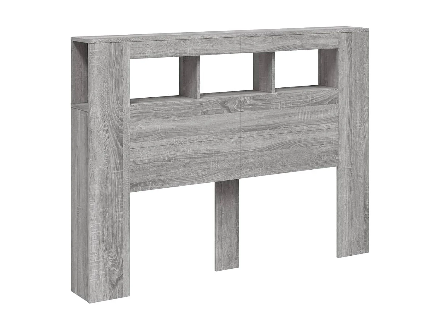 Cabeceira c/ LEDs 140x18,5x103,5 cm sonoma cinzento PT842606