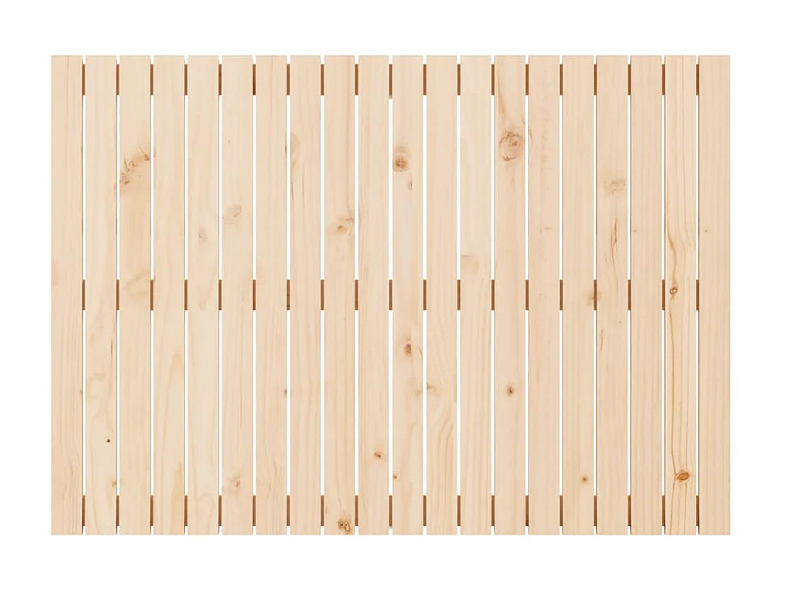 Tête de lit murale 127,5x3x90 cm Bois massif de pin POI73456 BonneVie Meuble