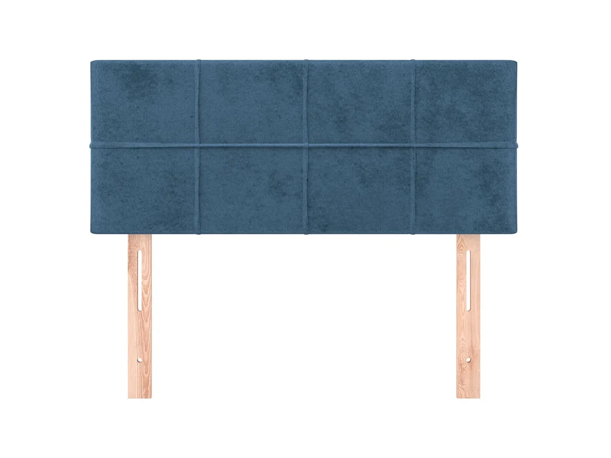 Cabecero de terciopelo azul 100x5x78/88 cm ES37201