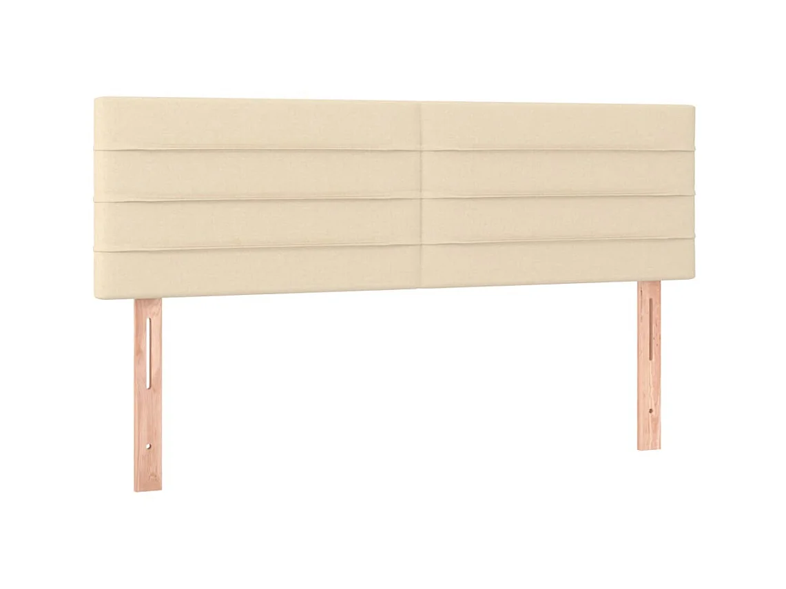 Têtes de lit 2 pcs Crème 72x5x78/88 cm Tissu POI37100 BonneVie Meuble