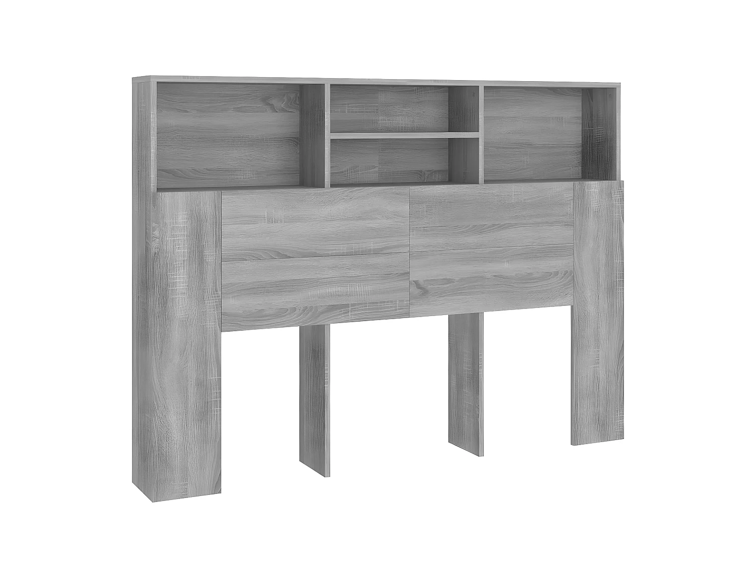 Armoire de tête de lit Sonoma gris 140x19x103,5 cm POI90714 BonneVie Meuble