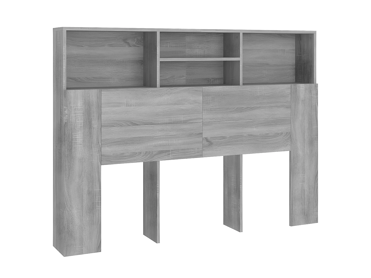 Mueble cabecero gris Sonoma 140x19x103,5 cm ES75556