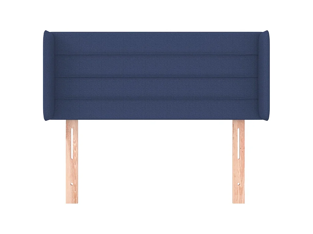 Tête de lit avec oreilles Bleu 83x16x78/88 cm Tissu POI82190 BonneVie Meuble