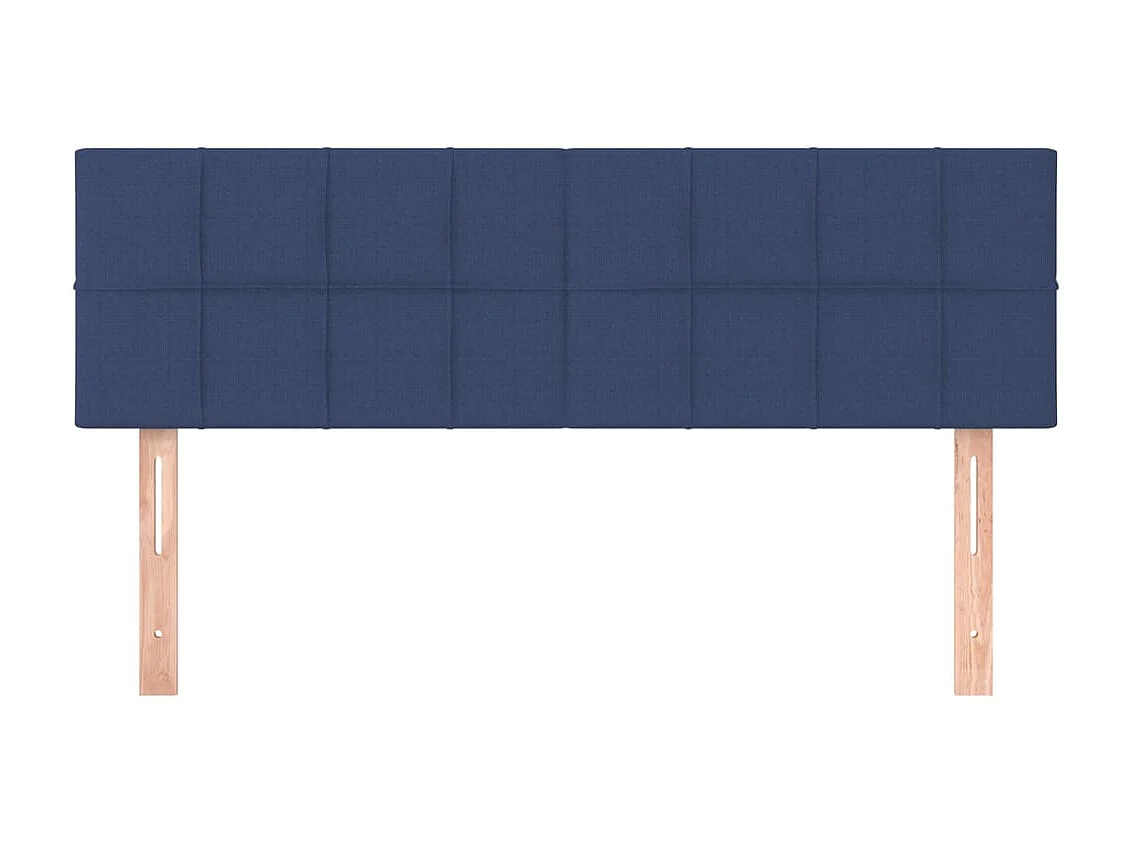 Cabeceros 2 unidades tela azul 72x5x78/88 cm ES92442