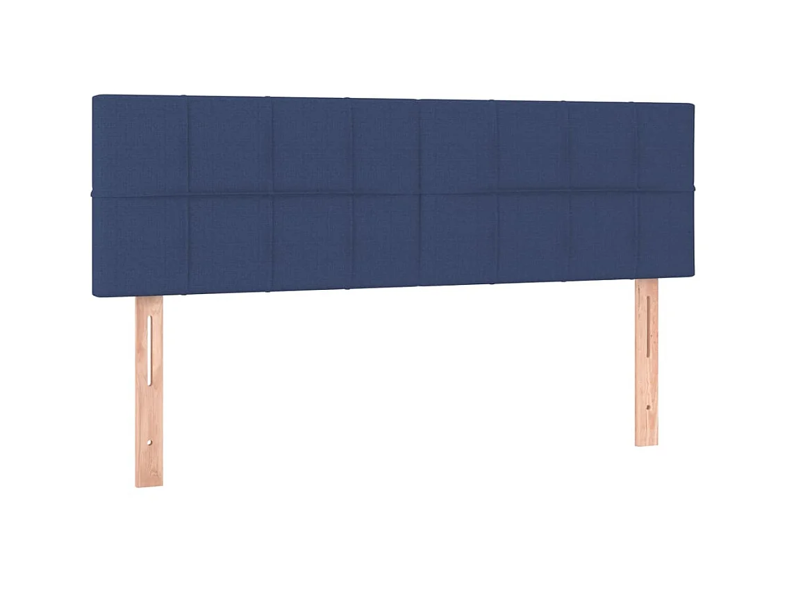 Têtes de lit 2 pcs Bleu 72x5x78/88 cm Tissu POI42021 BonneVie Meuble