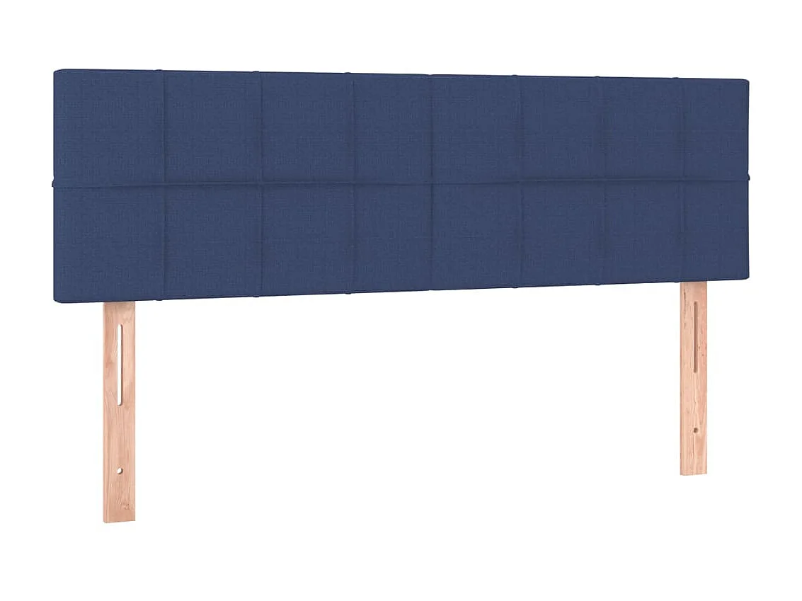 Têtes de lit 2 pcs Bleu 72x5x78/88 cm Tissu POI42021 BonneVie Meuble