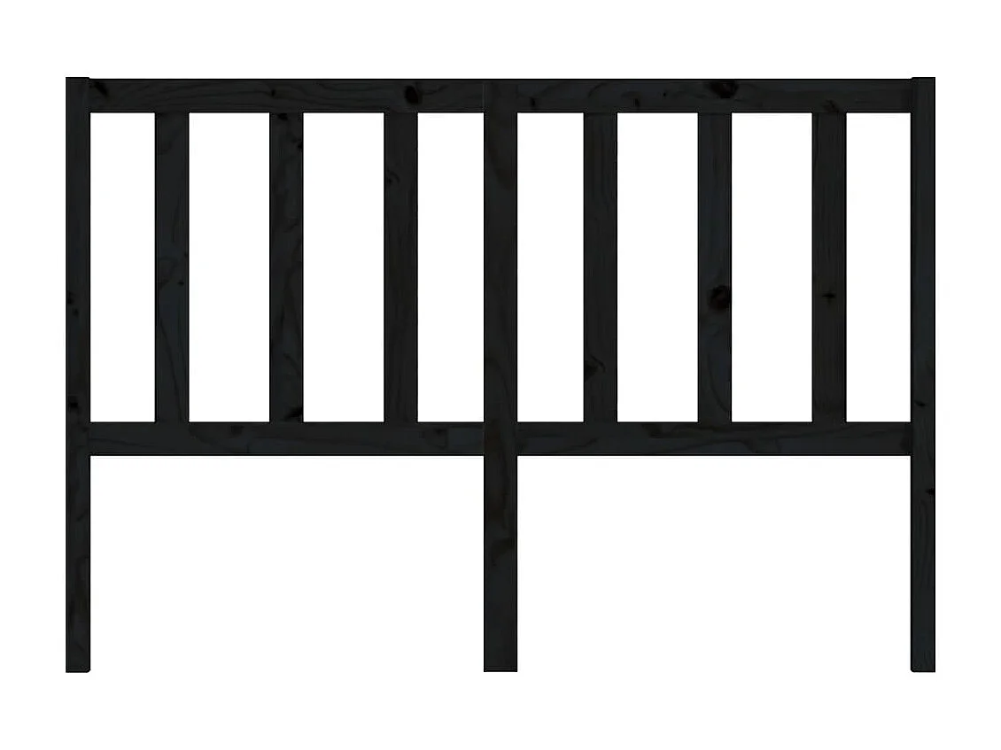 Cabecero de cama madera maciza de pino negro 166x4x100 cm ES97635