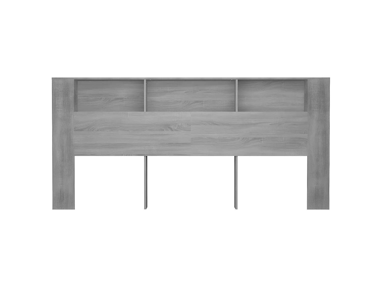 Armoire de tête de lit Sonoma gris 220x18,5x104,5 cm POI22079 BonneVie Meuble