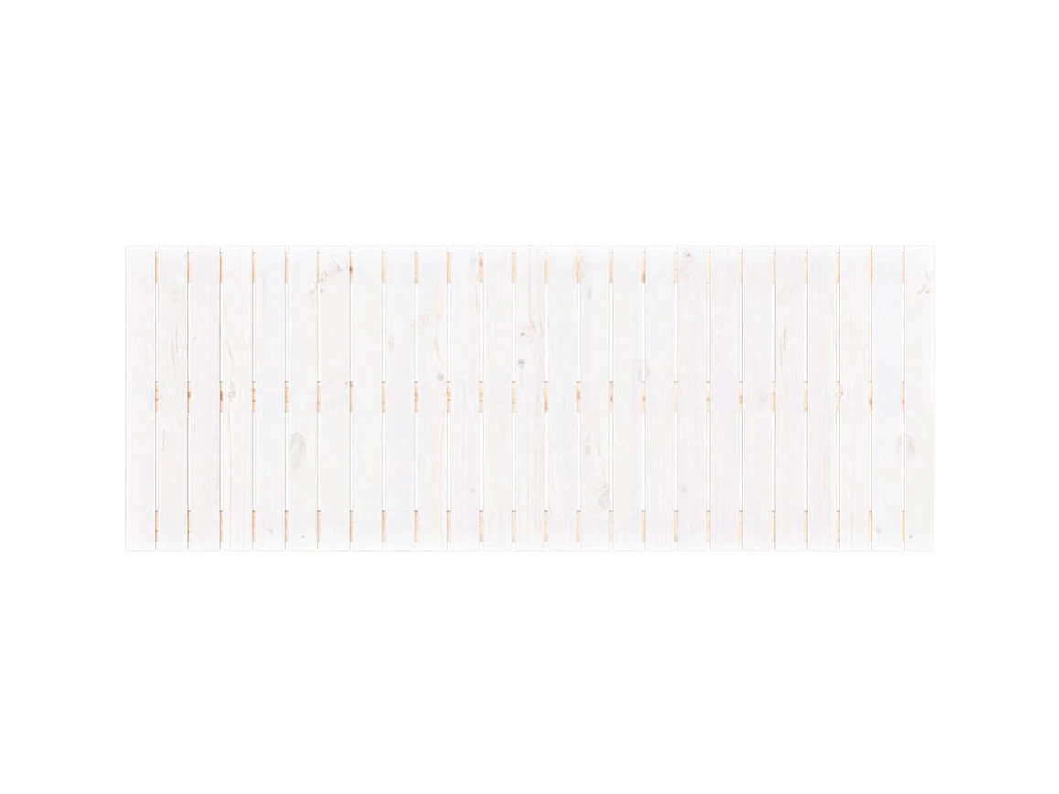 Wandhoofdbord 159,5x3x60 cm massief grenenhout wit NL107616