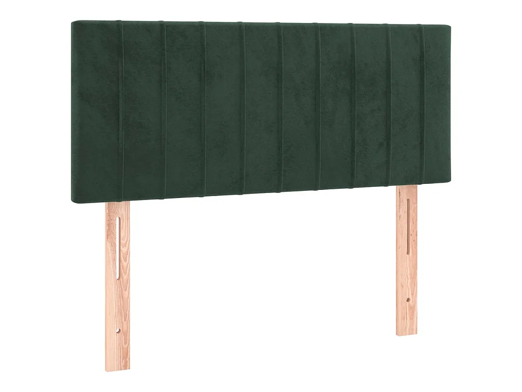 Cabeceira de cama veludo 80x5x78/88 cm verde-escuro PT751955