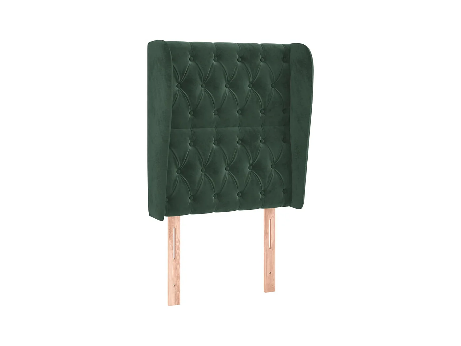 Tête de lit avec oreilles Vert foncé 83x23x118/128 cm Velours POI78003 BonneVie Meuble