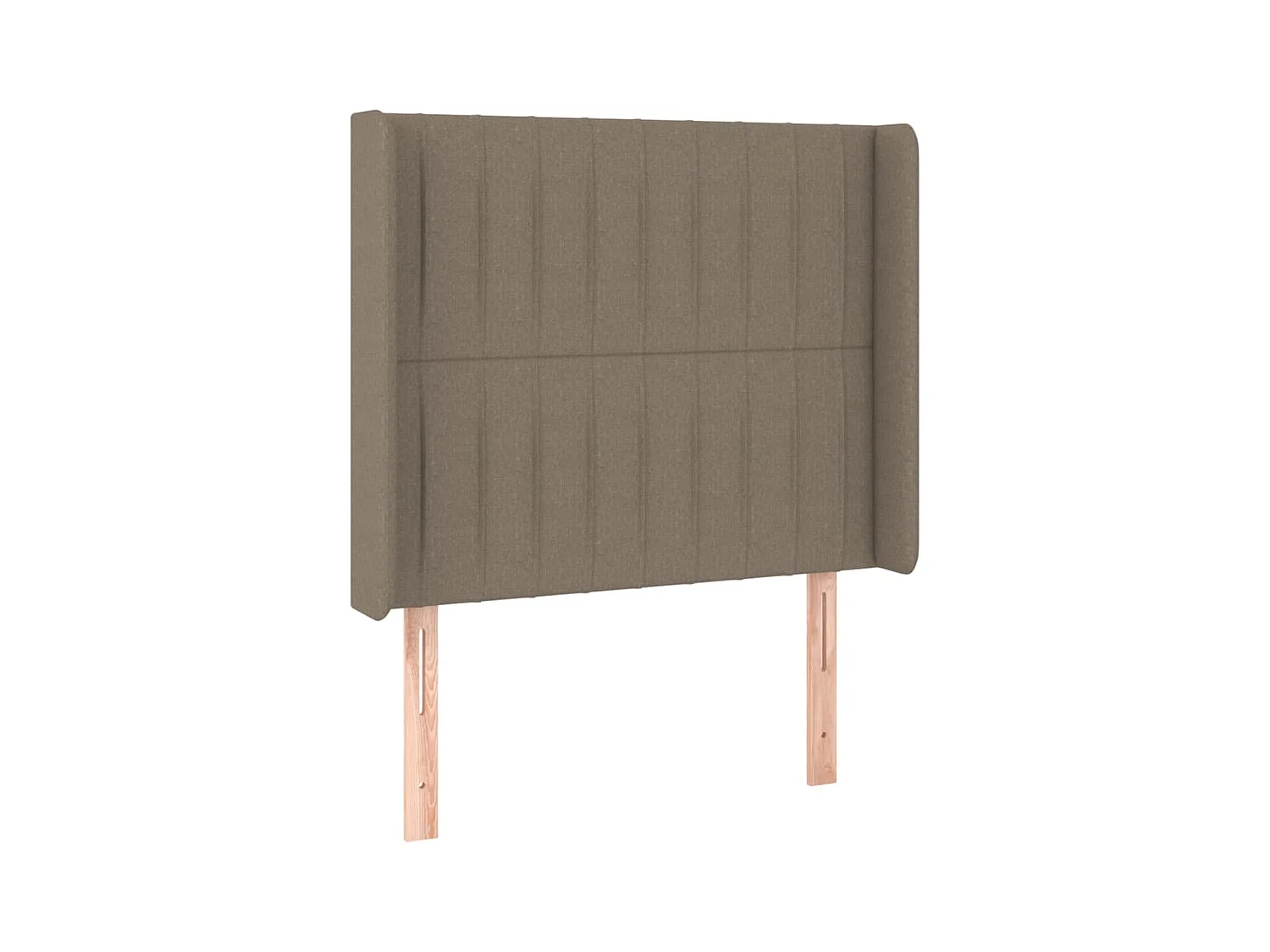 Tête de lit avec oreilles Taupe 103x16x118/128 cm Tissu POI87120 BonneVie Meuble