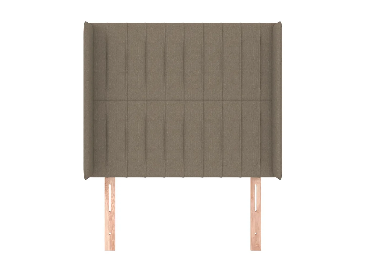 Tête de lit avec oreilles Taupe 103x16x118/128 cm Tissu POI87120 BonneVie Meuble