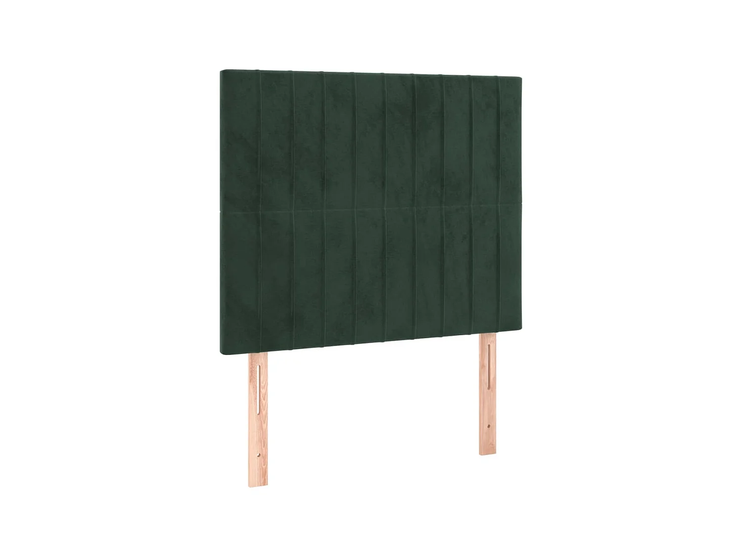 Têtes de lit 2 pcs Vert foncé 100x5x78/88 cm Velours POI66233 BonneVie Meuble