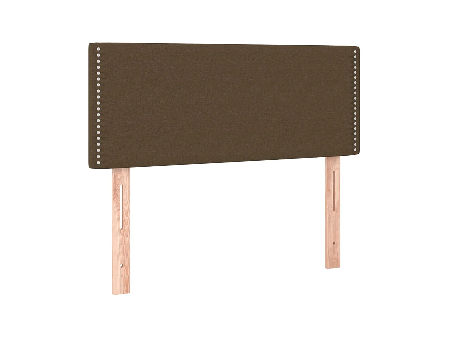 Tête de lit Marron Foncé 100x5x78/88 cm Tissu POI29852 BonneVie Meuble