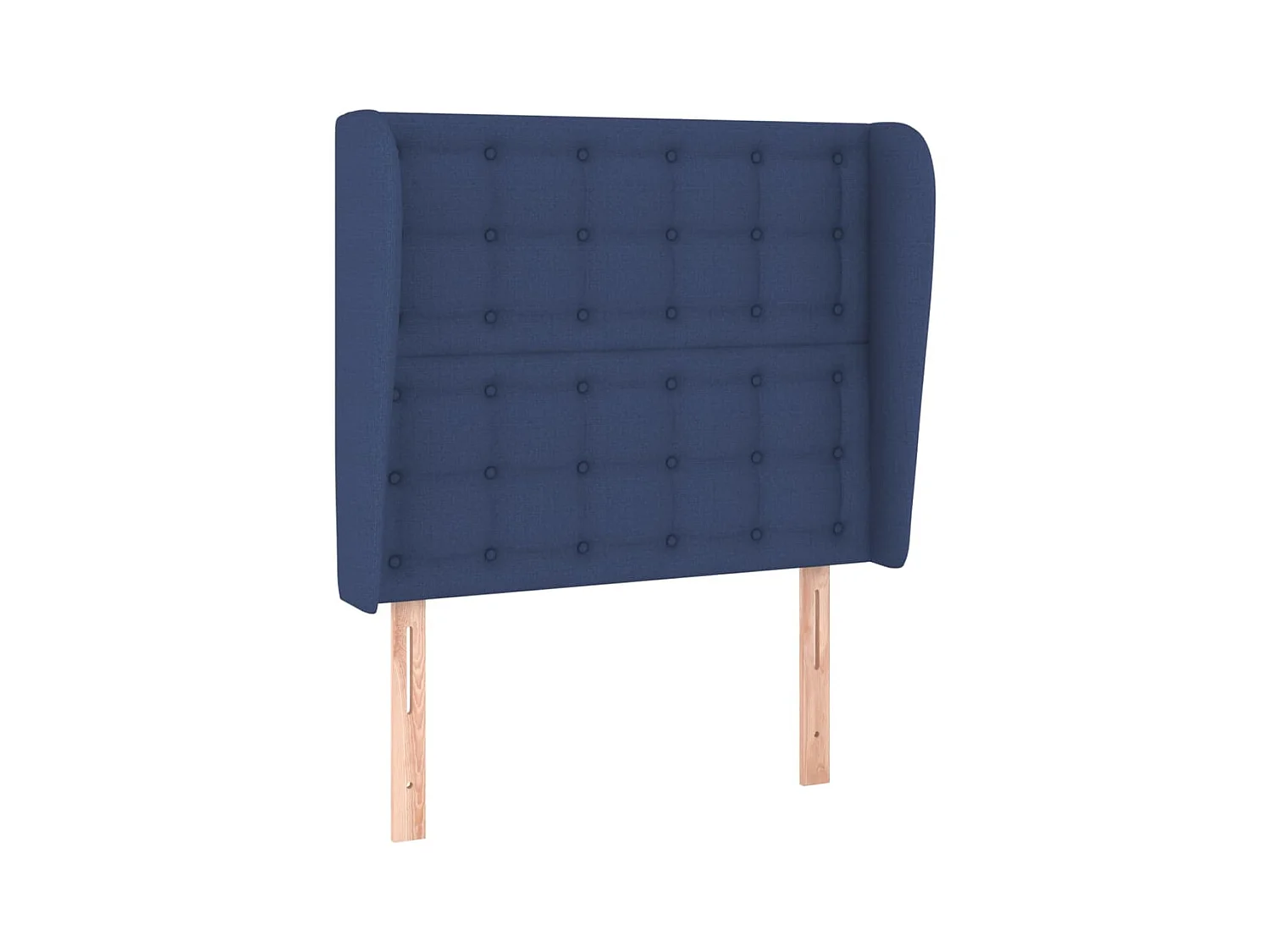 Tête de lit avec oreilles Bleu 103x23x118/128 cm Tissu POI37451 BonneVie Meuble