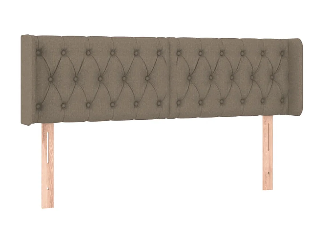 Tête de lit à LED Taupe 163x16x78/88 cm Tissu POI67516 BonneVie Meuble