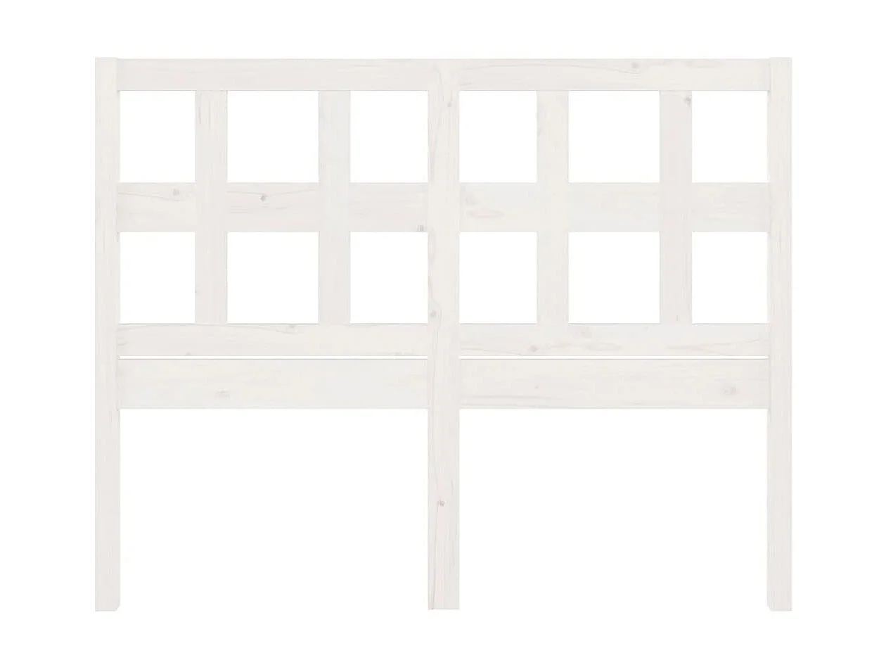 Cabecero de cama madera maciza de pino blanco 185,5x4x100 cm ES55036