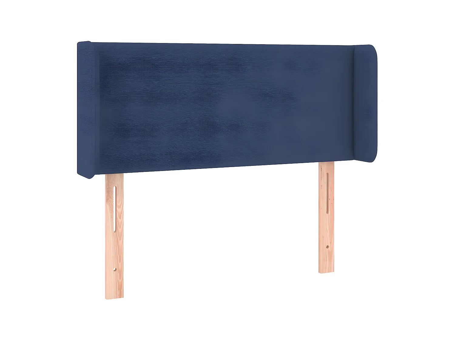 Tête de lit avec oreilles Bleu 93x16x78/88 cm Tissu POI89842 BonneVie Meuble