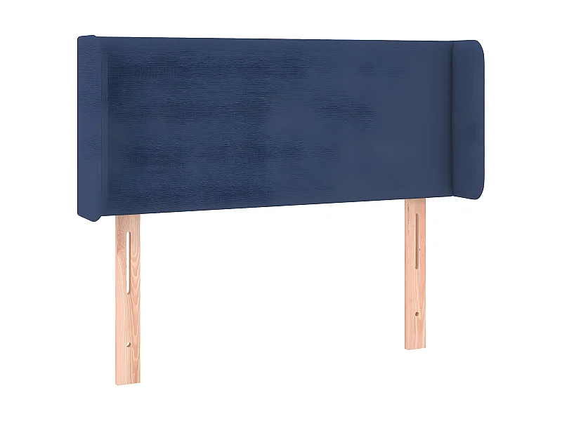 Cabecero de tela azul 93x16x78/88 cm ES93972