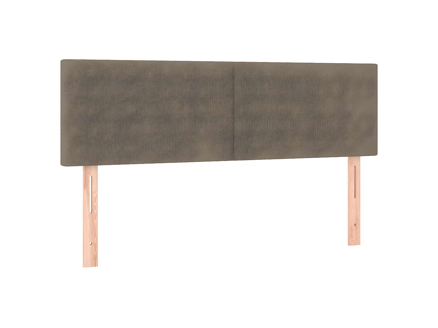 Hoofdbord LED 144x5x78/88 cm stof taupe NL337819