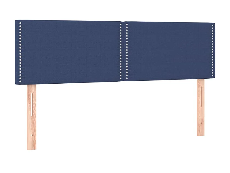 Têtes de lit 2 pcs Bleu 72x5x78/88 cm Tissu POI66026 BonneVie Meuble