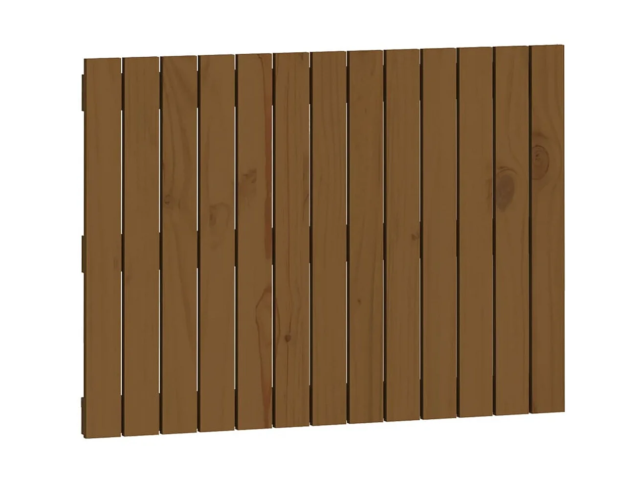 Tête de lit murale Marron miel 82,5x3x60 cm Bois massif de pin POI16884 BonneVie Meuble