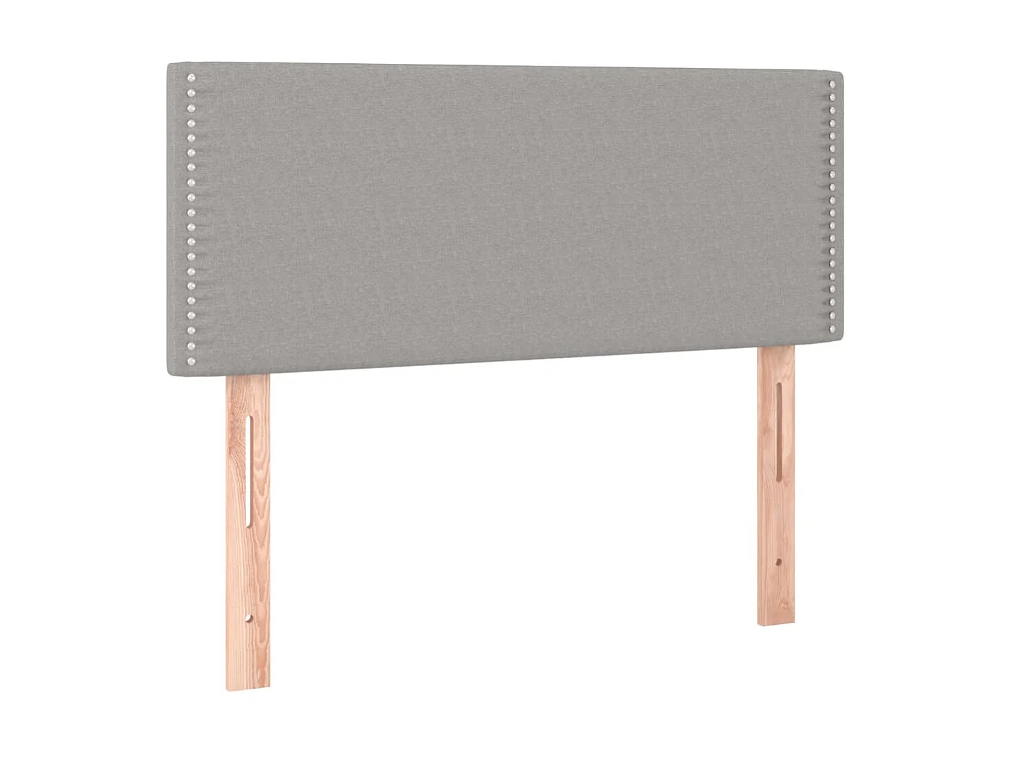 Hoofdbord 100 x 5 x 78/88 cm stof lichtgrijs NL746788