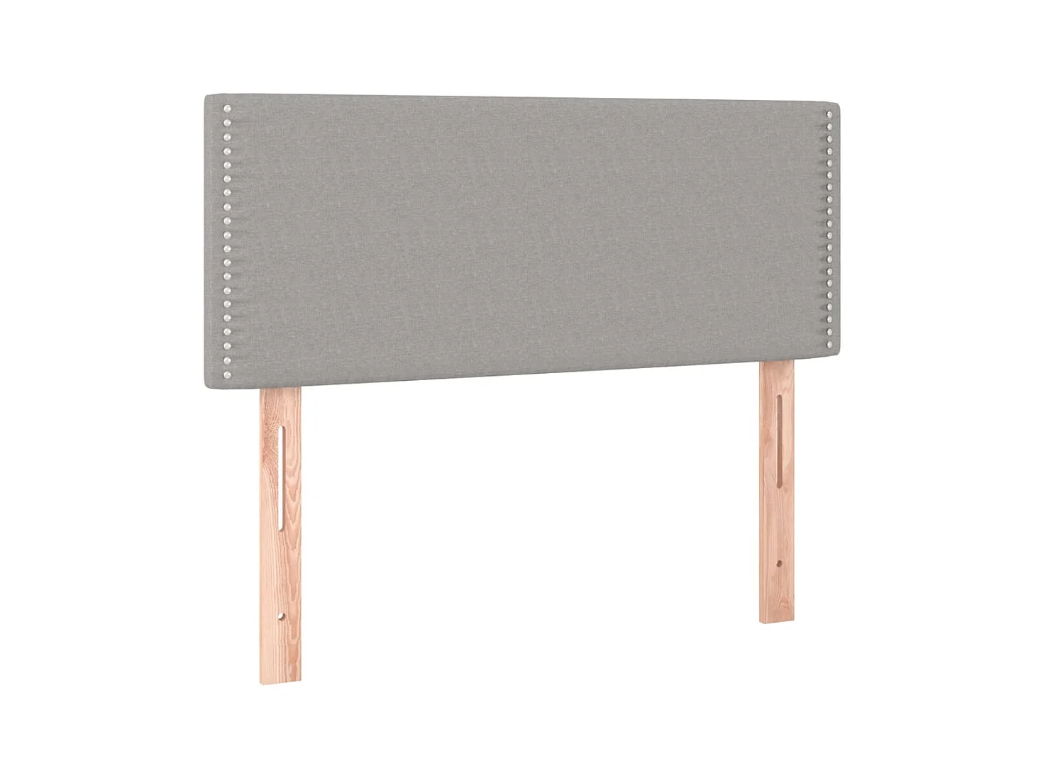 Tête de lit Gris clair 100x5x78/88 cm Tissu POI96951 BonneVie Meuble