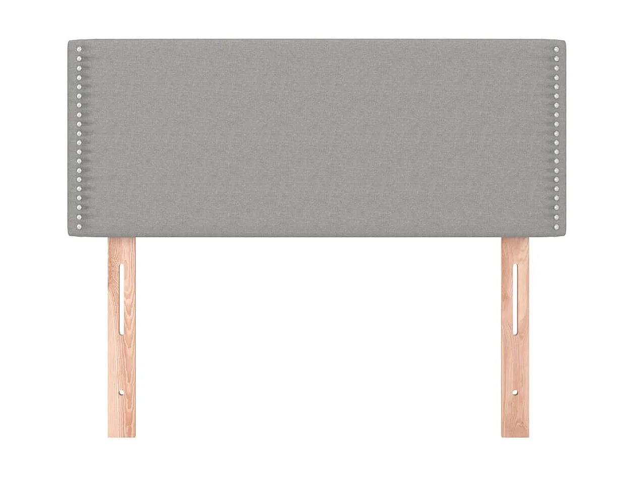 Tête de lit Gris clair 100x5x78/88 cm Tissu POI96951 BonneVie Meuble