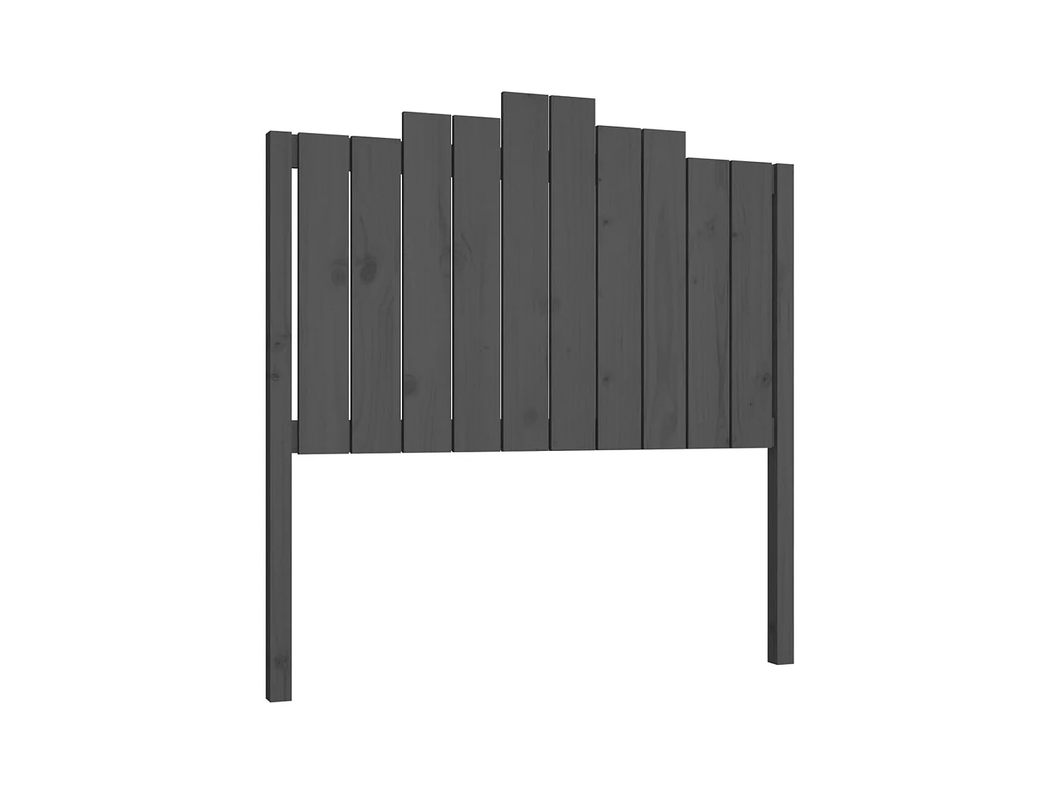 Testiera | Testata del letto per Letto Grigia 106x4x110cm in Legno Massello di Pino