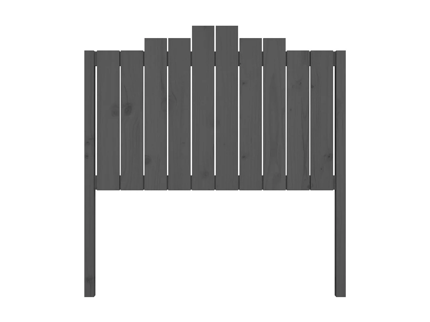 Tête de lit Gris 106x4x110 cm Bois massif de pin POI23649 BonneVie Meuble