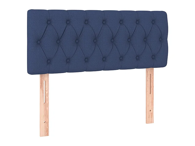 Cabecero de tela azul 90x7x78/88 cm ES48018