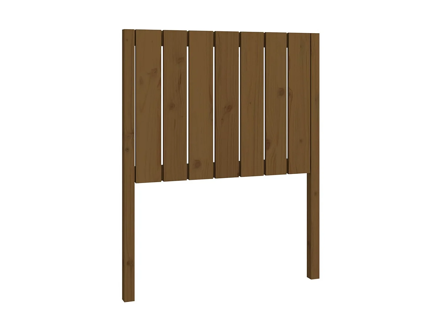 Tête de lit Marron miel 80,5x4x100 cm Bois massif de pin POI48767 BonneVie Meuble