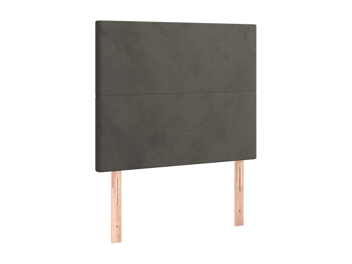 Tête de lit à LED Gris foncé 100x5x118/128 cm Velours POI90503 BonneVie Meuble