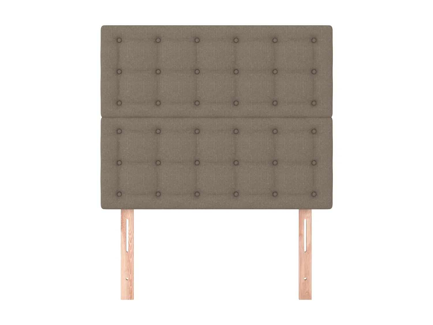 Cabeceira cama 2 pcs tecido 80x5x78/88 cm cinzento-acastanhado PT245586