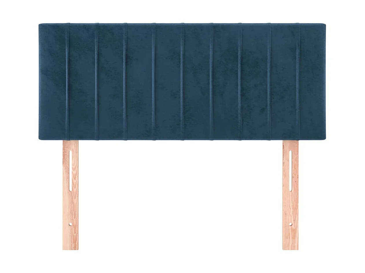 Tête de lit Bleu foncé 80x5x78/88 cm Velours POI60517 BonneVie Meuble
