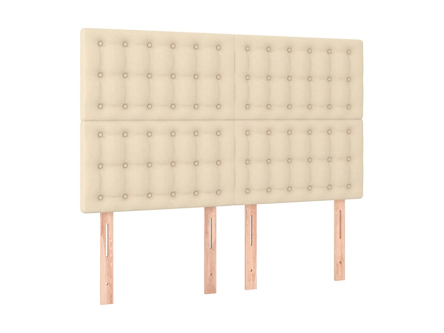 Kopfteil,Bettkopfteile 4 Stk. Creme 72x5x78/88 cm Stoff -gkd850920