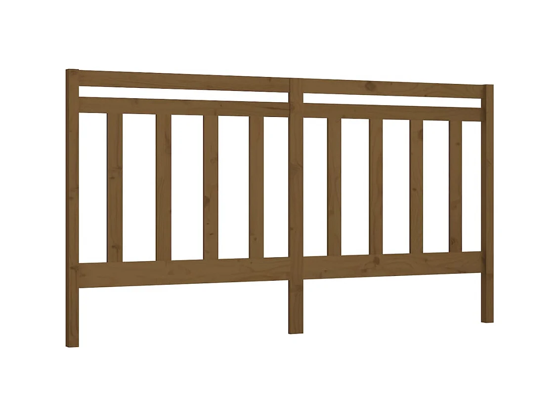Testiera | Testata del letto per Letto ambra 206x4x100 cm in Legno Massello di Pino