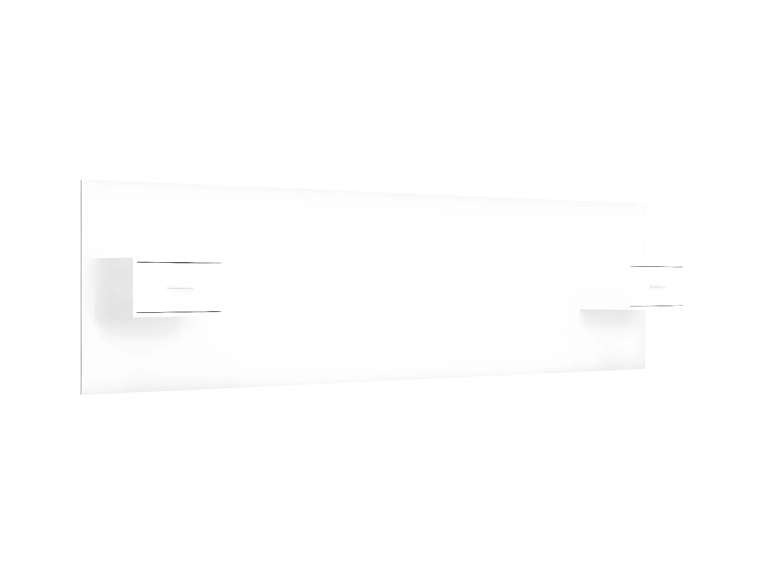 Tête de lit avec armoires Blanc Bois d’ingénierie POI55356 BonneVie Meuble