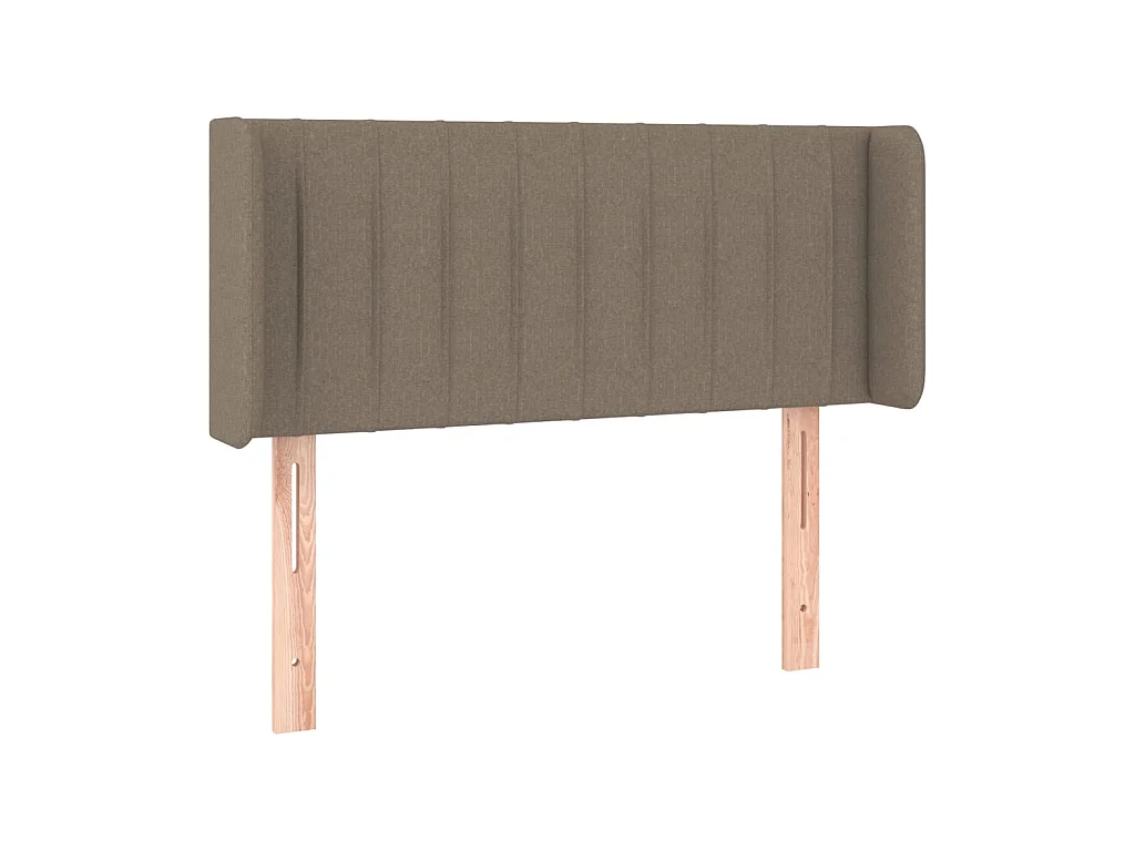 Tête de lit avec oreilles Taupe 83x16x78/88 cm Tissu POI53740 BonneVie Meuble