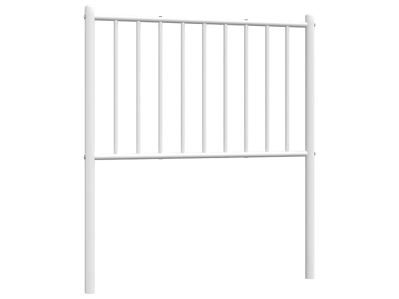 Tête de lit métal blanc 80 cm POI11137 BonneVie Meuble