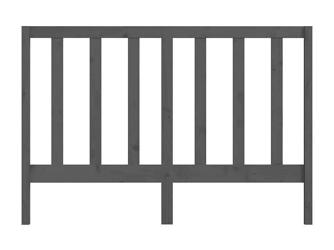 Cabeceira de cama 166x4x100 cm pinho maciço cinzento PT117737