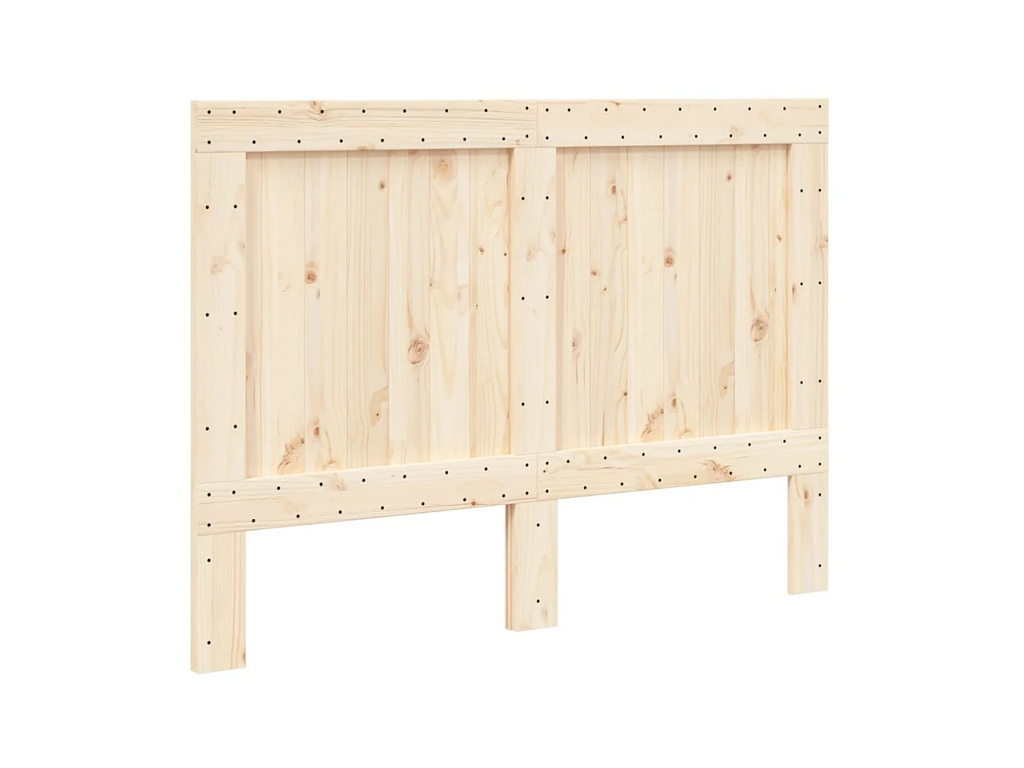 Tête de lit 140x104 cm bois massif de pin POI26778 BonneVie Meuble